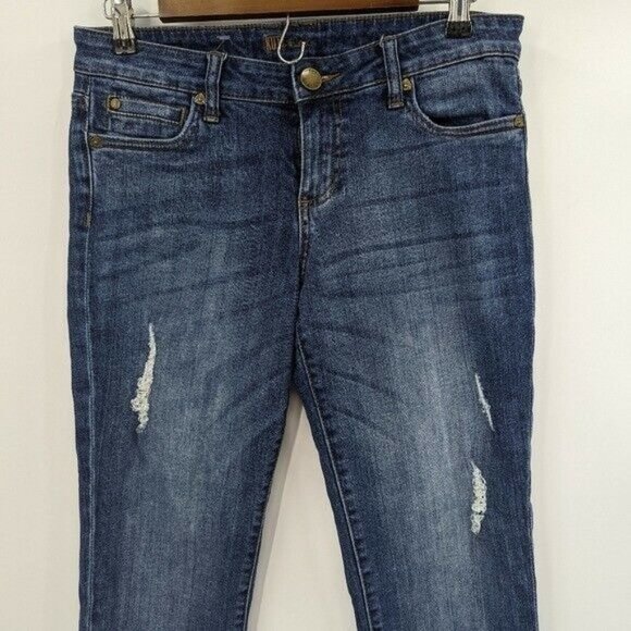 KUT FROM THE KLOTH Distressed Straight Leg Jeans - Picture 3 of 9